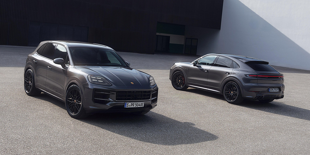 Een Porsche Taycan en Cayenne Black Edition is niet altijd zwart