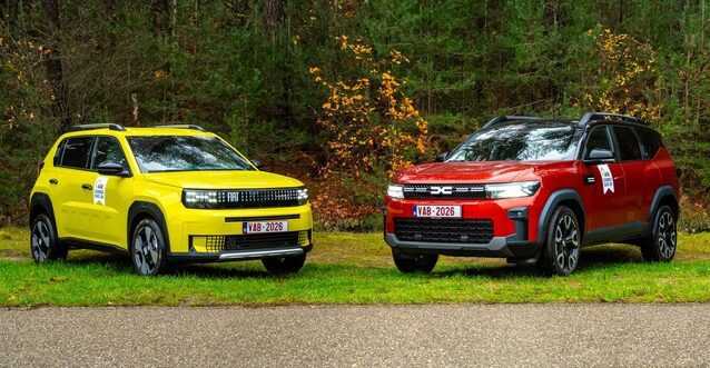 Fiat Grande Panda en Dacia Bigster zijn de VAB-Gezinswagens van 2026. Gezinnen kiezen voor hippe, betaalbare hybridewagens