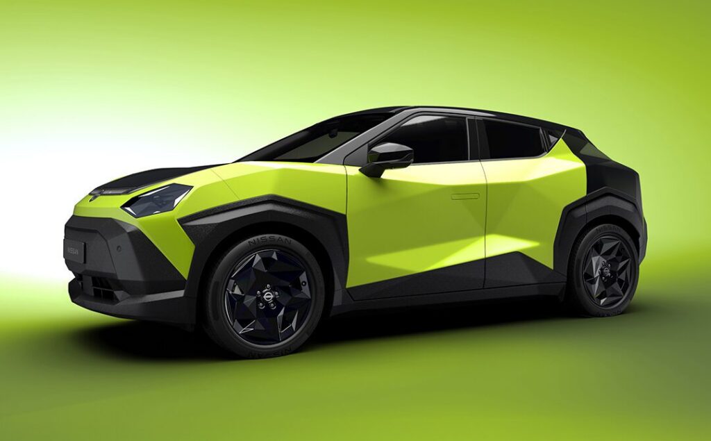 Gloednieuwe Nissan Juke met elektrische aandrijving en opvallend veel ‘hoeken’