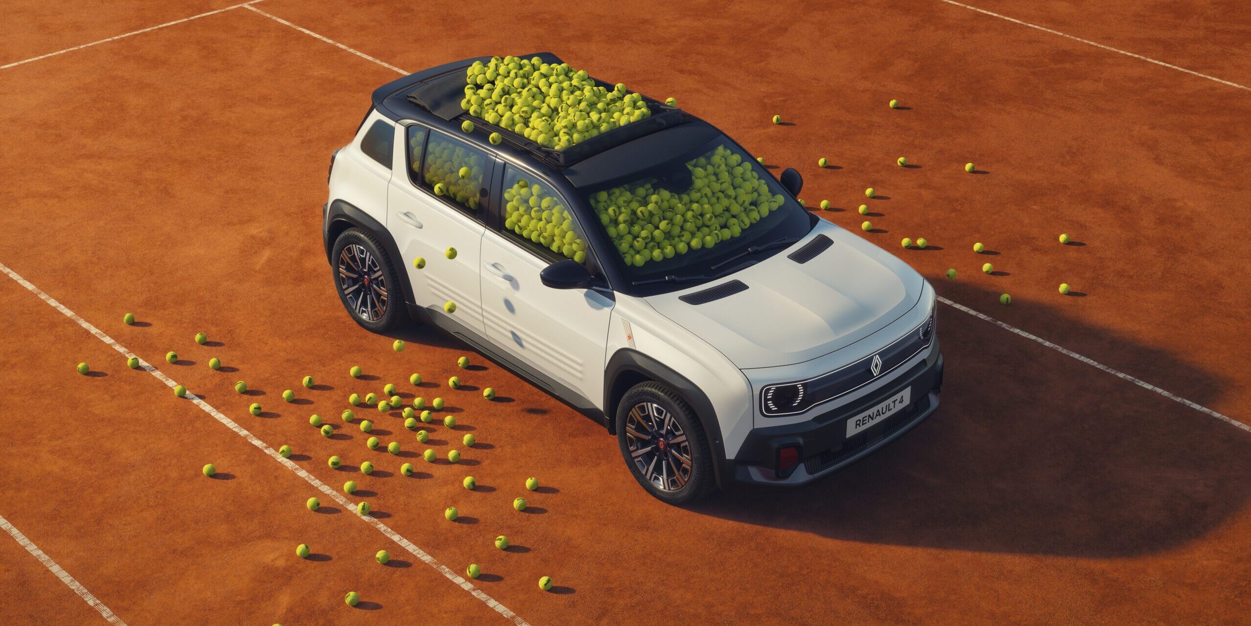 Renault 4 Roland-Garros slaat de bal raak