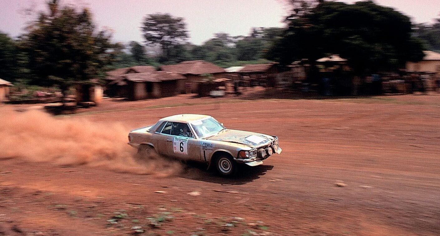 Was de Mercedes 450 SLC 5.0 een van de ‘gekste’ rallywagens ooit?