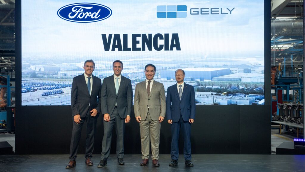 Nieuwe joint venture, Ford en Geely gaan samen auto’s bouwen in Spanje